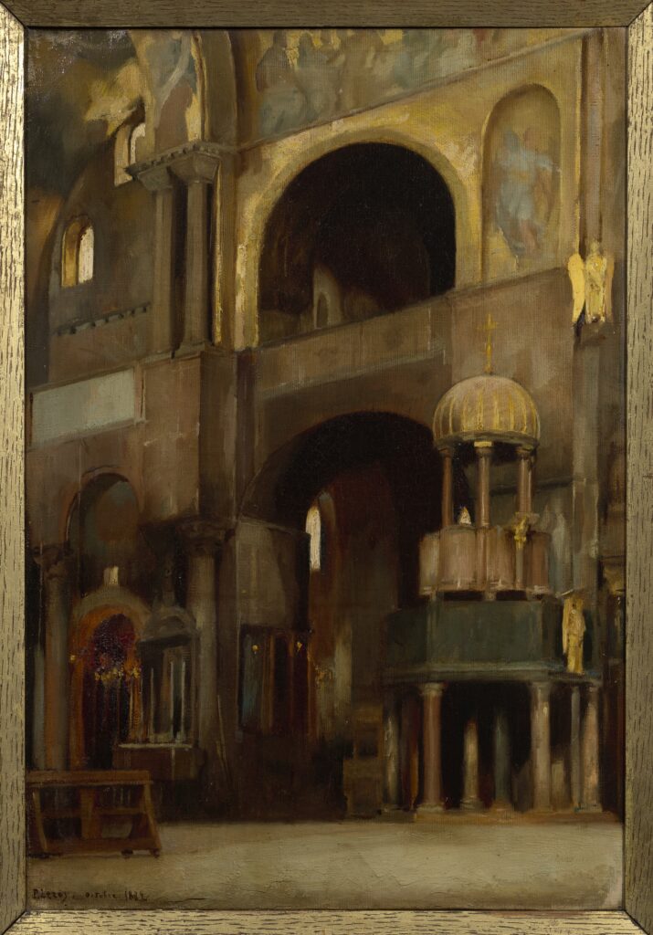 Intérieur de la basilique Saint-Marc de Venise par Leroy