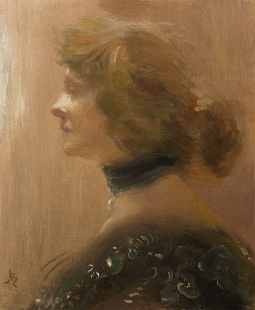 Portrait de l'épouse de l'artiste par Besnard